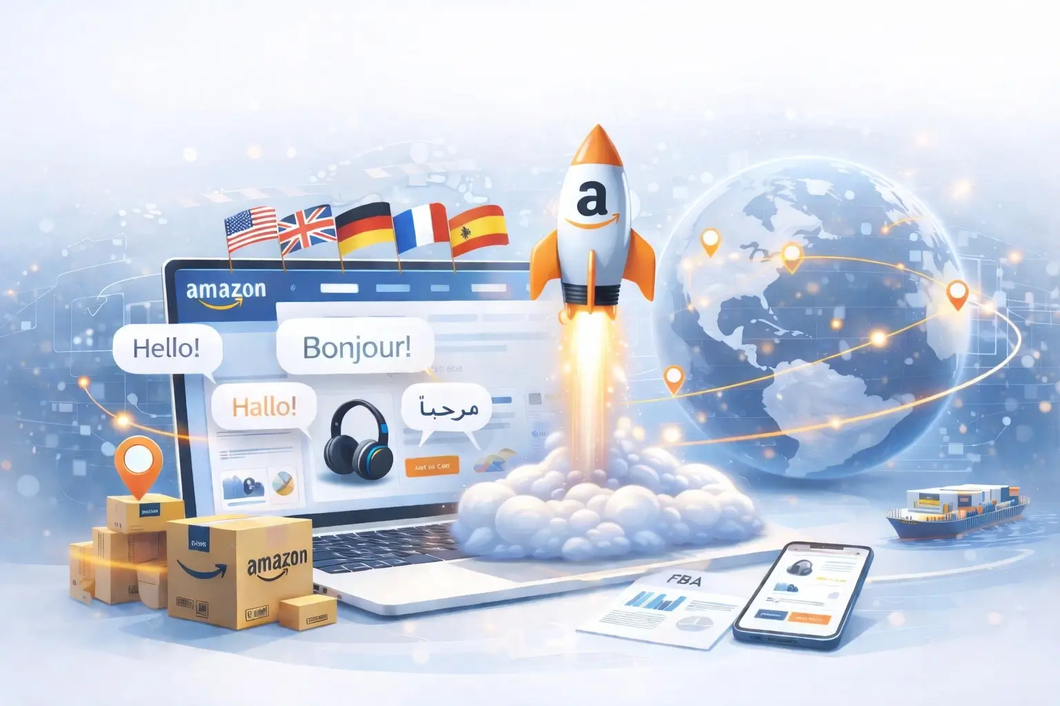 Professional team from Amazon marketing agency in Australia analyzing e-commerce data.