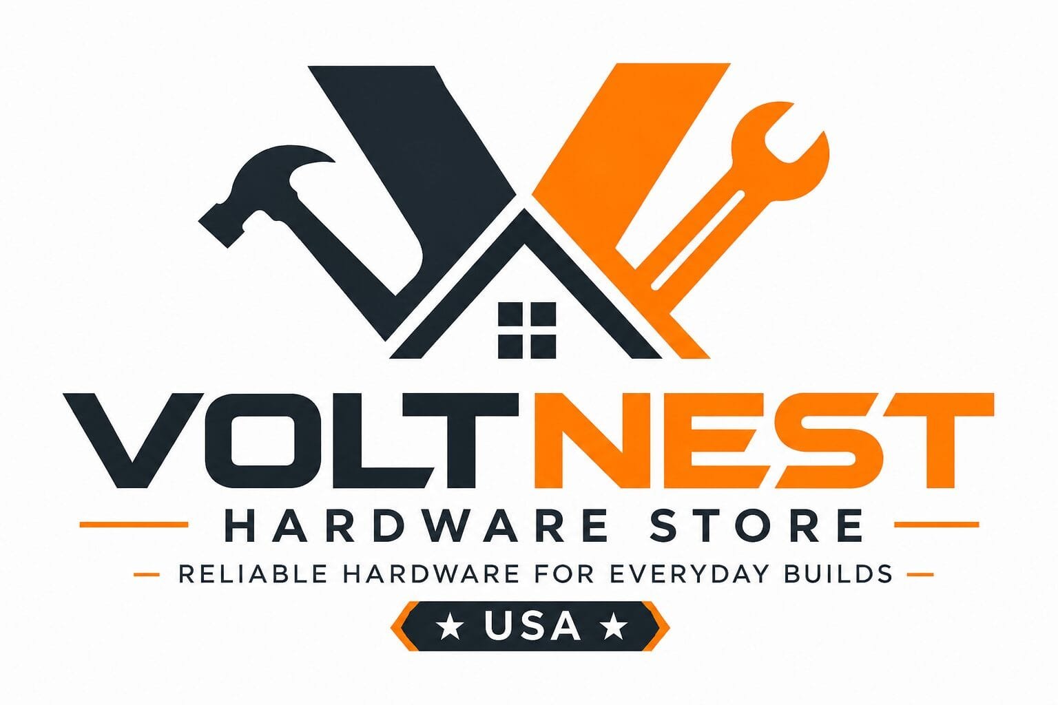 VOLTNEST hardware store USA brand logo for tools, DIY supplies, and home improvement products