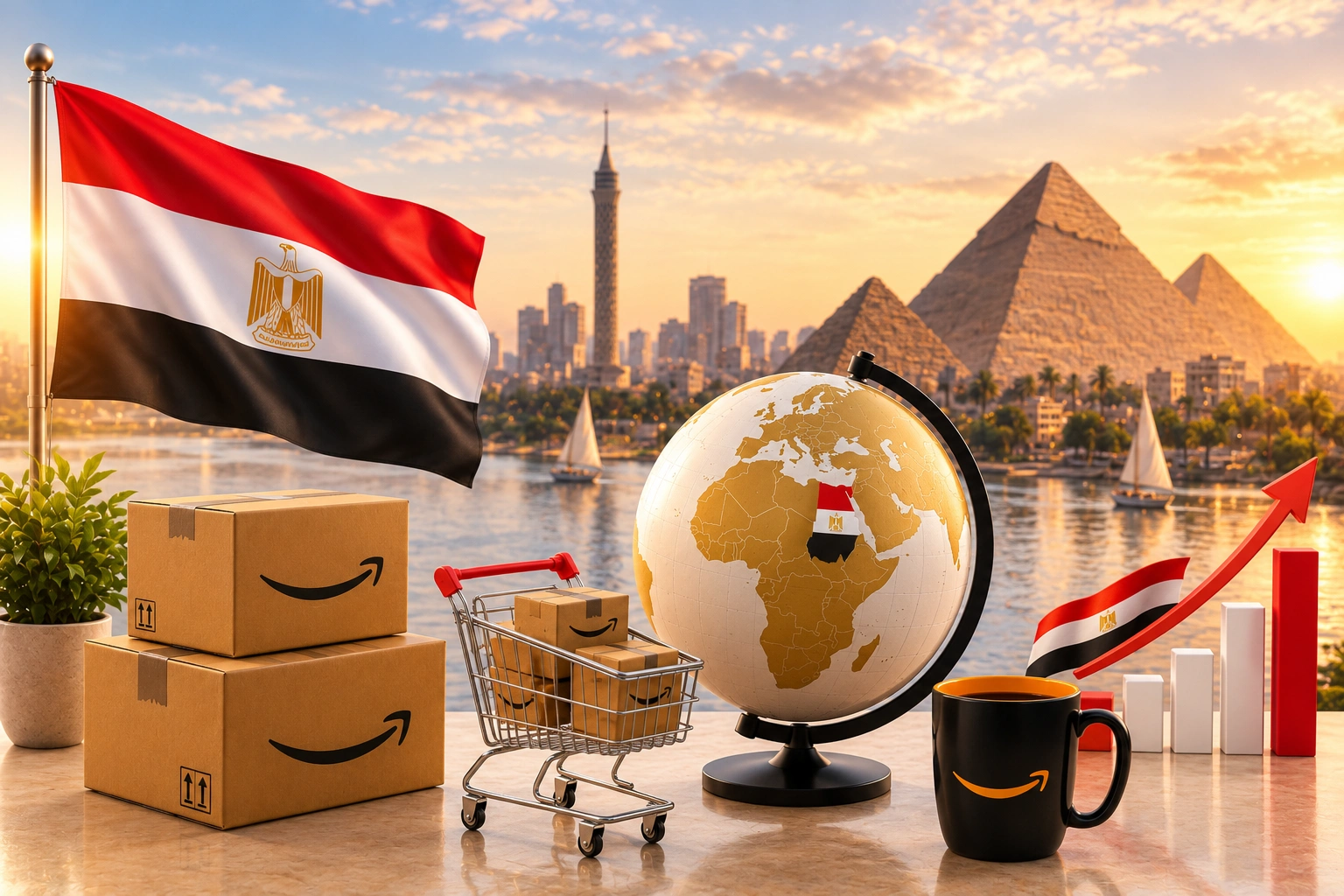 Amazon Agency Egypt providing seller account setup, listing optimization, PPC management, and marketplace growth services