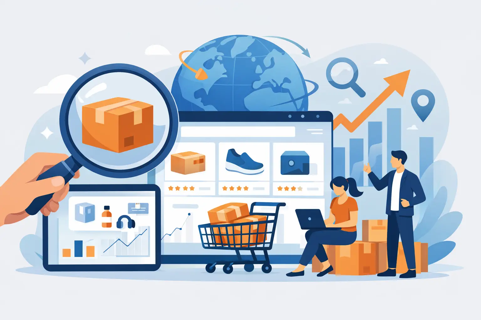 Amazon Product Research Service helping sellers find profitable, high-demand, low-competition products through market research and competitor analysis