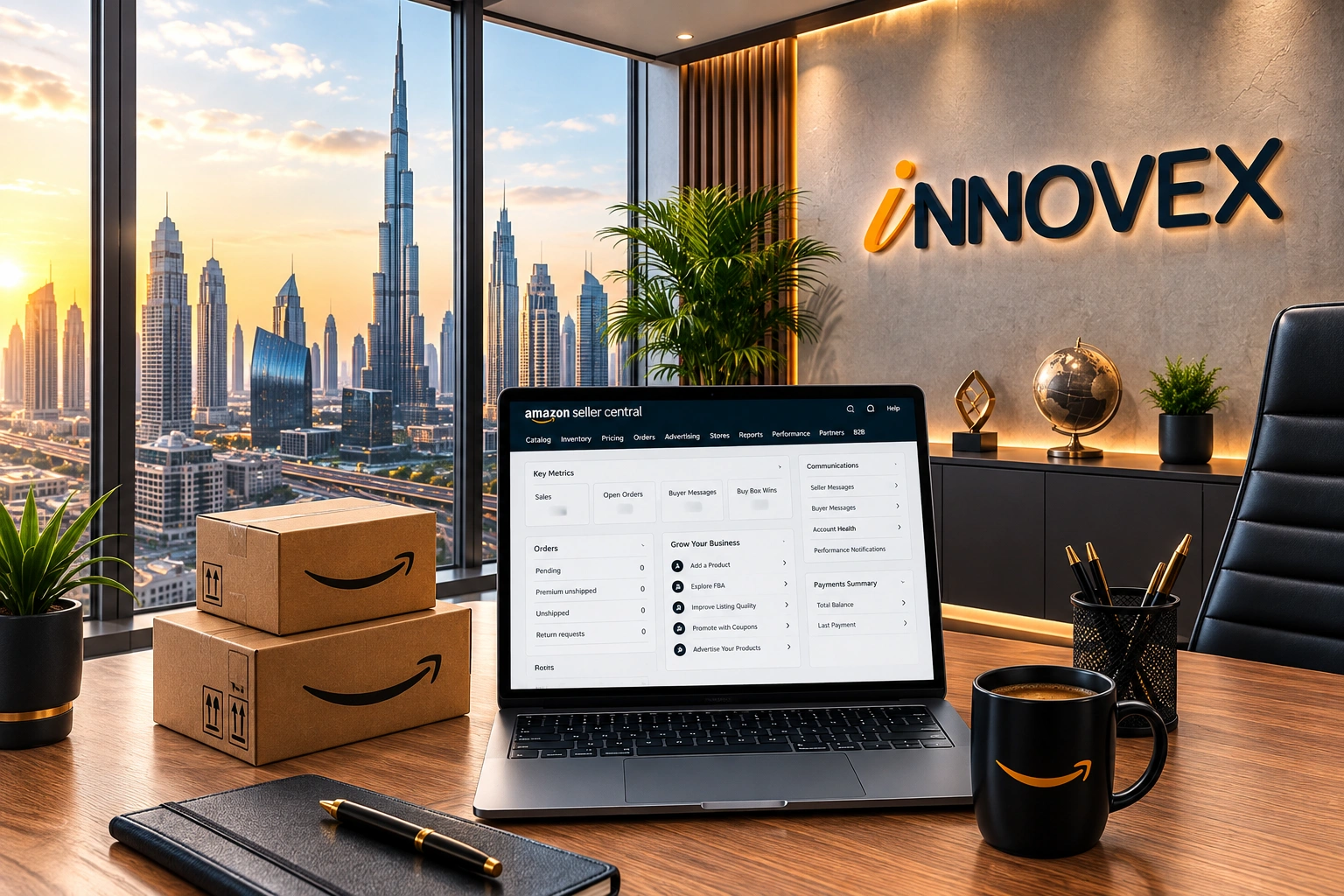 Innovex Enterprises team providing Amazon seller services, company formation, and eCommerce business solutions for global brands