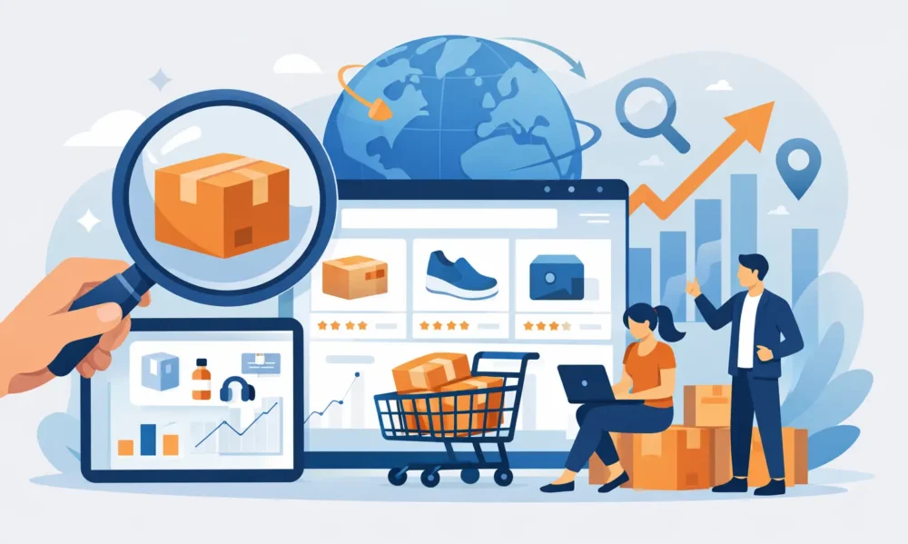 Amazon Product Research Service helping sellers find profitable, high-demand, low-competition products through market research and competitor analysis