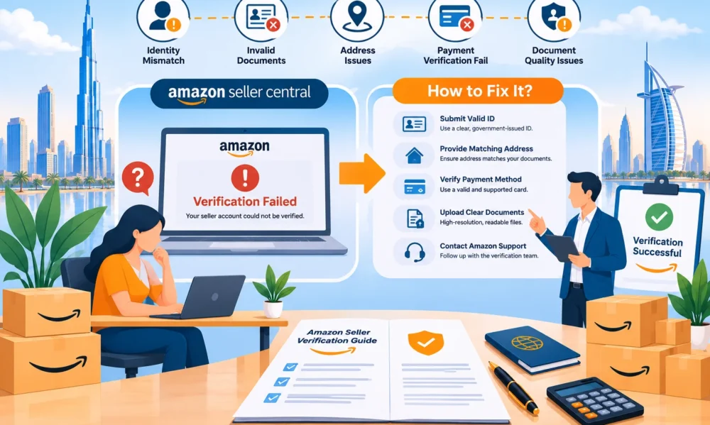 Amazon seller account verification failed and document rejection solutions in 2026