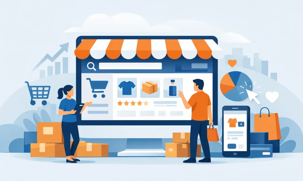 Amazon Storefront Design featuring a professional Amazon Brand Store that improves customer engagement and increases conversions
